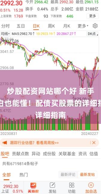 炒股配资网站哪个好 新手小白也能懂！配债买股票的详细指南